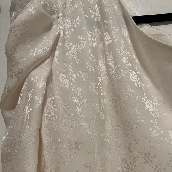 Les Rêveries white silk jacquard dress - Picture 6 of 6